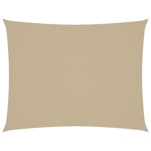 vidaXL Sunshade Sail Oxford Fabric Rectangular 6.6x9.8' Beige