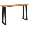 vidaXL Console Table Natural Wood Solid acacia wood and powder-coated steel