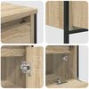 vidaXL Bathroom Furniture Set 3 pcs Sonoma Oak Engineered Wood