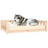 vidaXL Dog Bed Natural Pine Solid Pine Wood Large Durable Dog Bed