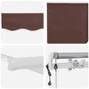 vidaXL Retractable Awning Brown