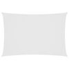 vidaXL Sunshade Sail Oxford Fabric Rectangular 8.2x14.8' White