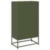 vidaXL Highboard Olive Green Cold-Rolled Steel Large Highboard