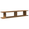 vidaXL Wall Shelf Set of 2 Old wood Engineered wood 41.3 x 7.1 x 7.9 in