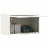 vidaXL Wall Cabinet for Garage with Gas-lift Door White