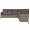 vidaXL Garden Sofa Grey