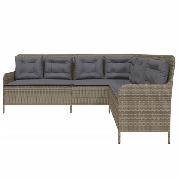 vidaXL Garden Sofa Grey