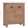 vidaXL Sideboard Natural Teak Solid Teak Wood 25.6 x 11.8 x 29.5 in