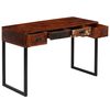 vidaXL Desk Brown Solid Acacia Wood Standard Desk Rectangular