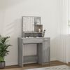 vidaXL Dressing Table Grey Sonoma Engineered wood, acrylic
