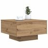 vidaXL Coffee Table Artisan Oak 21.65 x 21.65 x 12.20 in