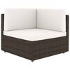 vidaXL Garden Lounge Set Brown and Cream White