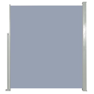 Patio Retractable Side Awning 63"x118" Gray