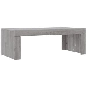 vidaXL Coffee Table Gray sonoma Engineered wood 40.2x19.7x14.2 in Modern