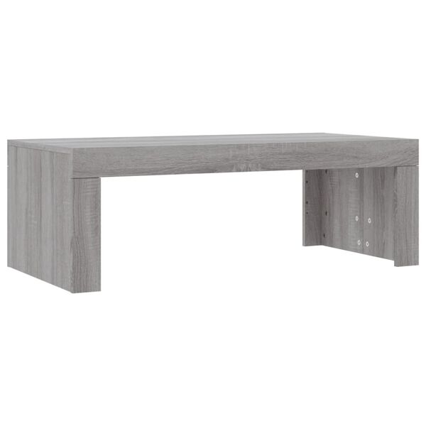 vidaXL Coffee Table Gray sonoma Engineered wood 40.2x19.7x14.2 in Modern