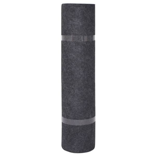 vidaXL Exhibition Carpet Anthracite Polyester 1.2x32.8 ft Rollable