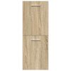vidaXL Bathroom Furniture Set Sonoma oak Engineered wood Medium