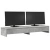 vidaXL Monitor Stand with Drawers Concrete Grey 39.4x10.6x5.9" Engineered Wood
