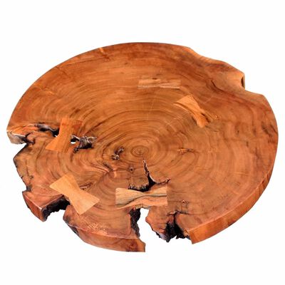 vidaXL Log Bar Table Solid Acacia Wood (21.7"-23.6")x43.3"