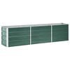 vidaXL Raised Bed Green Galvanized steel Large Raised Bed Rectangular