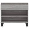 vidaXL Shoe Cabinet Grey Sonoma Engineered Wood Medium Shoe Cabinet