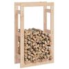  vidaXL Firewood Rack 23.6x9.8x39.4" Solid Wood Pine