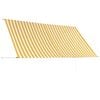 vidaXL Awning Yellow and White