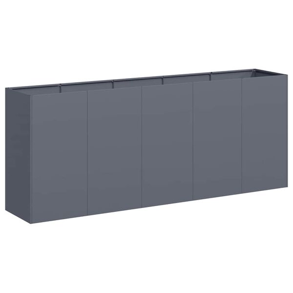 vidaXL Planter Anthracite Cold-rolled steel Large Decorative Inlays