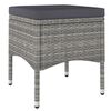 vidaXL Garden Dining Set Grey