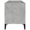 vidaXL Record Cabinet Concrete Grey Engineered Wood Medium