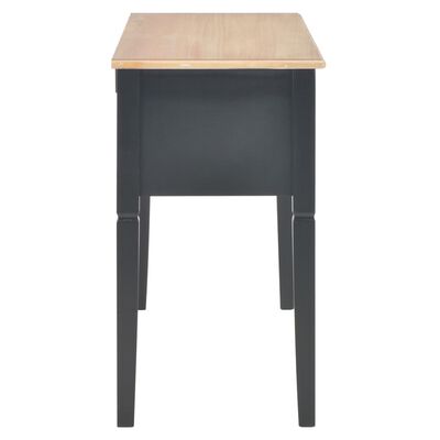 vidaXL Writing Desk Black 43.1"x17.7"x30.5" Wood
