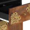 vidaXL Sideboard Honey brown 14.96 x 12.99 x 62.99 in Solid Mango Wood