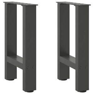 vidaXL Coffee Table Legs Set of 2 Anthracite Powder-coated Steel Medium