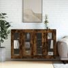 vidaXL Wall Mounted Cabinet Set of 2 Smoked Oak