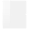 vidaXL Sink Cabinet With Basin High gloss white Engineered wood, Ceramic