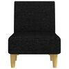 vidaXL Chaise Lounge Black Polyester, Plywood One size