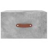 vidaXL Wall-mounted Bedside Cabinet Set of 2 Concrete Grey Engineered wood