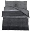 vidaXL Duvet Cover Set Set of 2 Dark Grey 100% Cotton 86.6 x 94.5 in