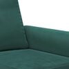 vidaXL Sofa Set Dark Green Velvet (100% polyester), metal, plywood
