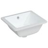 vidaXL Bathroom Sink White 14.2x12.4x6.5" Rectangular Ceramic