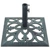 vidaXL Umbrella Base Green Cast iron 26.5 lbs Durable Umbrella Base