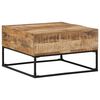 vidaXL Coffee Table Rough mango wood brown Rough mango wood Medium