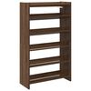 vidaXL Shoe Rack Brown Oak Engineered Wood Slim Shoe Rack Rectangular