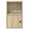 vidaXL Bookcase Sonoma Oak Engineered wood Small Bookcase Rectangular