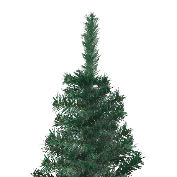 vidaXL Artificial Christmas Tree Green PVC 82.7 in Decorative Inlays