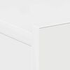 vidaXL Floating Nightstand Set of 2 High Gloss White Engineered wood