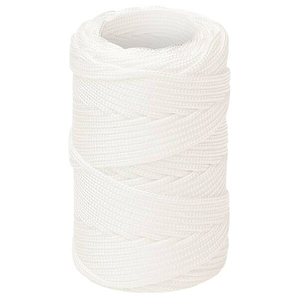 vidaXL Boat Rope Full White 0.08 " 164.0 ' Polypropylene