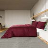 vidaXL Duvet Cover Set Bordeaux 100% Cotton 86.6 in x 94.5 in
