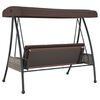 vidaXL Garden Swing Bench Coffee Brown
