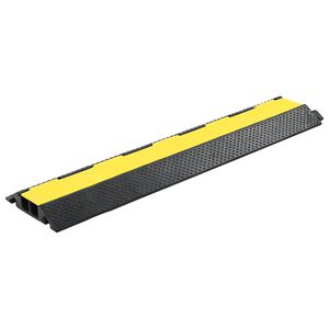 vidaXL Cable Protector Ramp 2 Channels Rubber 40.0 "